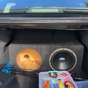 12 inch speaker box for car stereo with 12inch sub